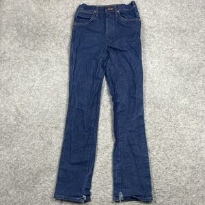 Wrangler Jeans‎ Mens 28x34 Blue Medium Wash Cowboy Cut Rigid Slim Fit Denim